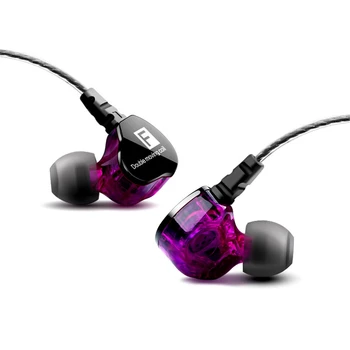 

Sport Earphones Dual Drives Earphone 3.5mm Wired Earphone Handfree with Mic Stereo Headset for Xiaomi Huawei Auricular kulaklIk