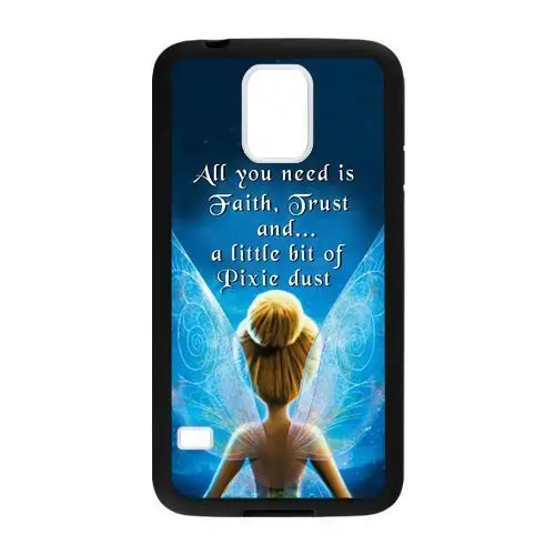 quotes tinkerbell fairies fashion original cell phone case cover for SamSung Galaxy S3 S4 S5 note 2 3 #3095 |