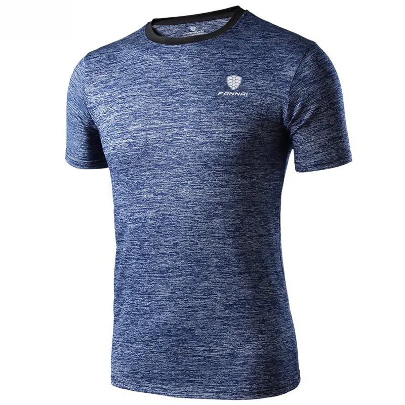 

Quick Dry Compression Running Sports T Shirt Gym Fitness Slim Training O-Neck Tight Short Sleeve Shirts