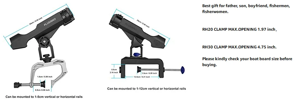 PLUSINNO рыболовные лодочные удилища держатель с большим зажимом вращающийся на 360 градусов спиннинг удочка фиксированный держатель лодка забор Набор для крепления