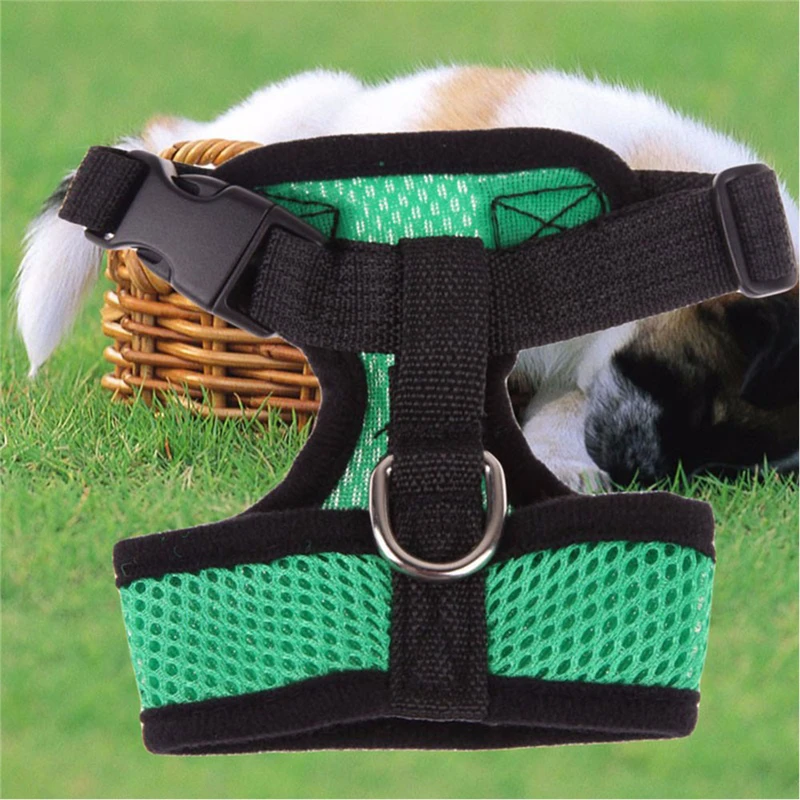 TTLIFE 2 Color Nylon Pet Mesh Dog Harness Strap Vest Collar For Small