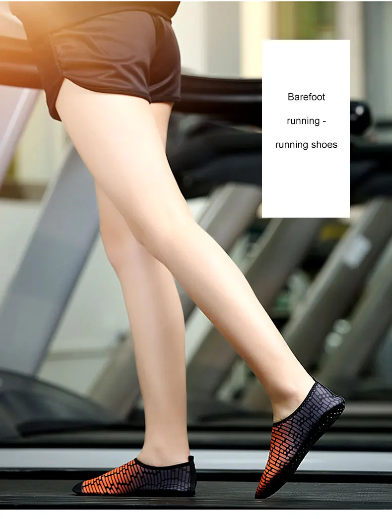 1 (44)Woman Barefoot Skin Sock Striped Shoes Beach Pool Water Socks GYM Aqua Beach Swim Slipper On Surf Aqua Wade Shoes