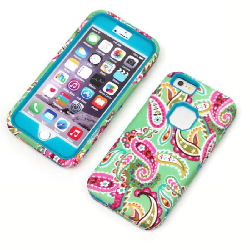 cashew flower waterdirtshockproof mobile phone Hybrid Hard Plastic case for iphone6 & 4.7 inches Pc silicon phone-case shell (6)