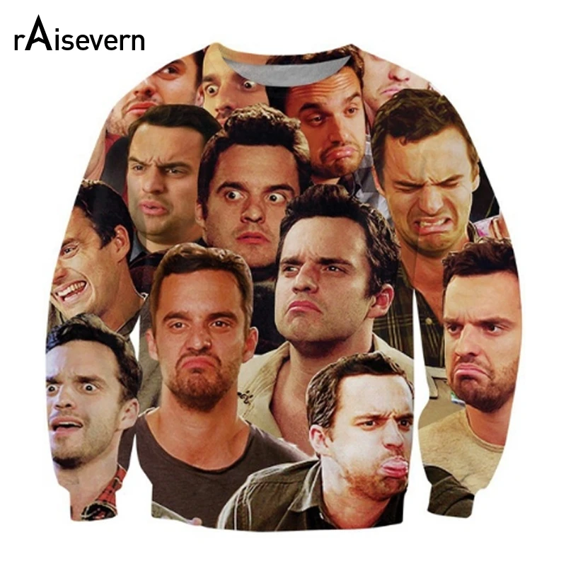 

Raisevern New 3D Sweatshirt Nick Miller Paparazzi Crewneck Sweatshirt Fashion Clothing Jumper Women Men Hoody Tops Dropship