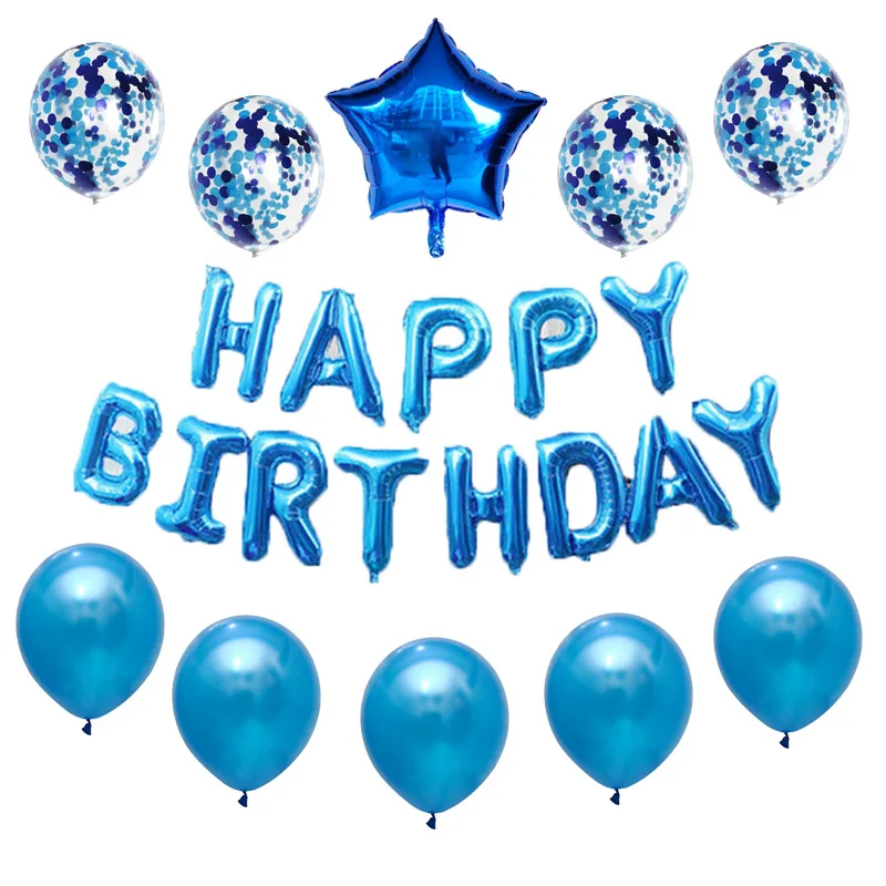 16 дюймов с буквенным принтом с принтом «шары с днем рождения» День рождения украшения детские товары для праздника воздушные шары для детей Baby Shower Фольга балон алфавит