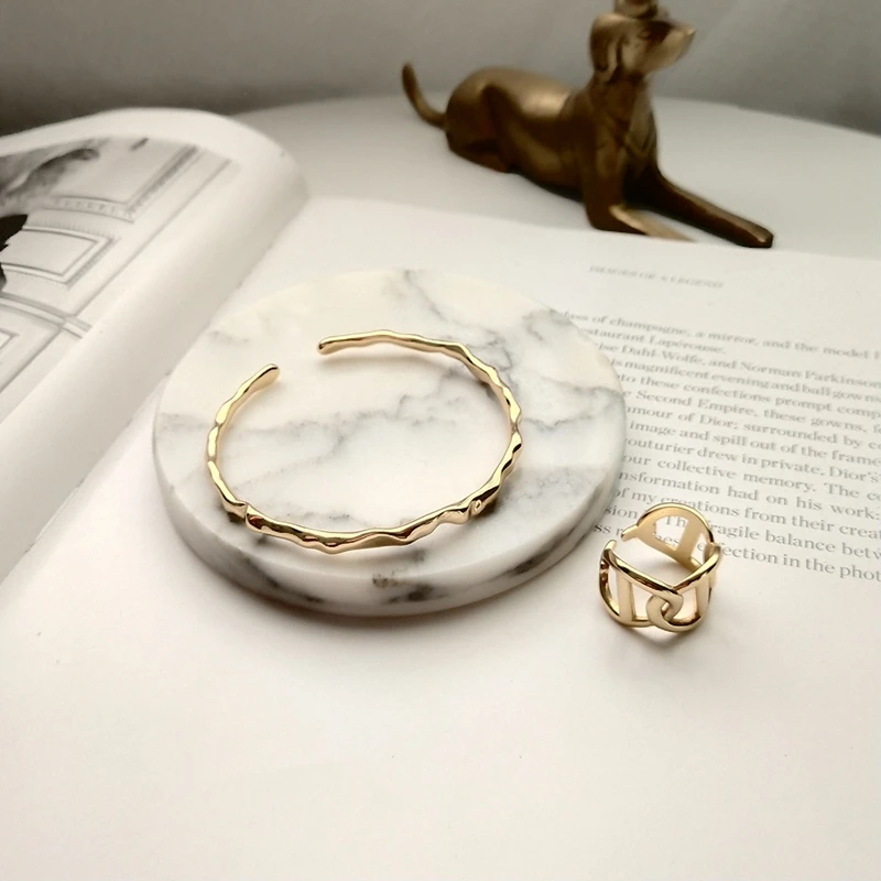 bangles simples selvagem moda moderna textura pulseiras