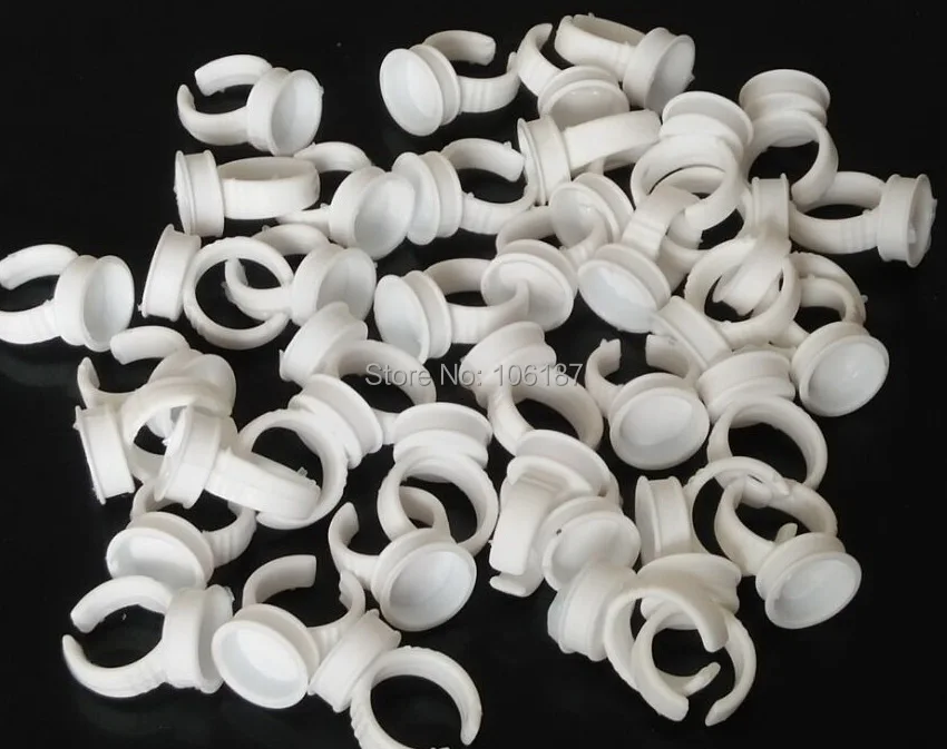 

Free Shipping 100pcs No Separator Permanent Makeup Easy Ring Ink Container/Cup For INK Supply