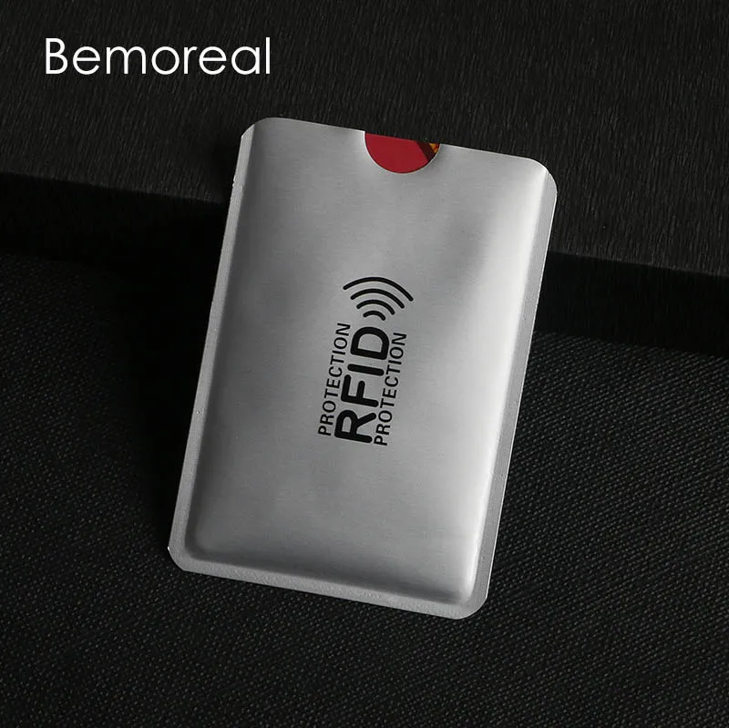 

Anti RFID business card holder Unisex Credit Card Case ID Bank Card Holder Protection NFC Blocking Reader Lock Aluminum Sleeve