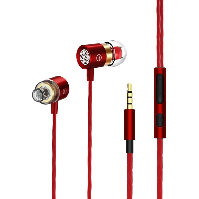 

3.5mm Wired Earphones Noise Cancelling Earbuds In Ear Headphones With Microphone Sports Headset Super Bass Earphone For Phone