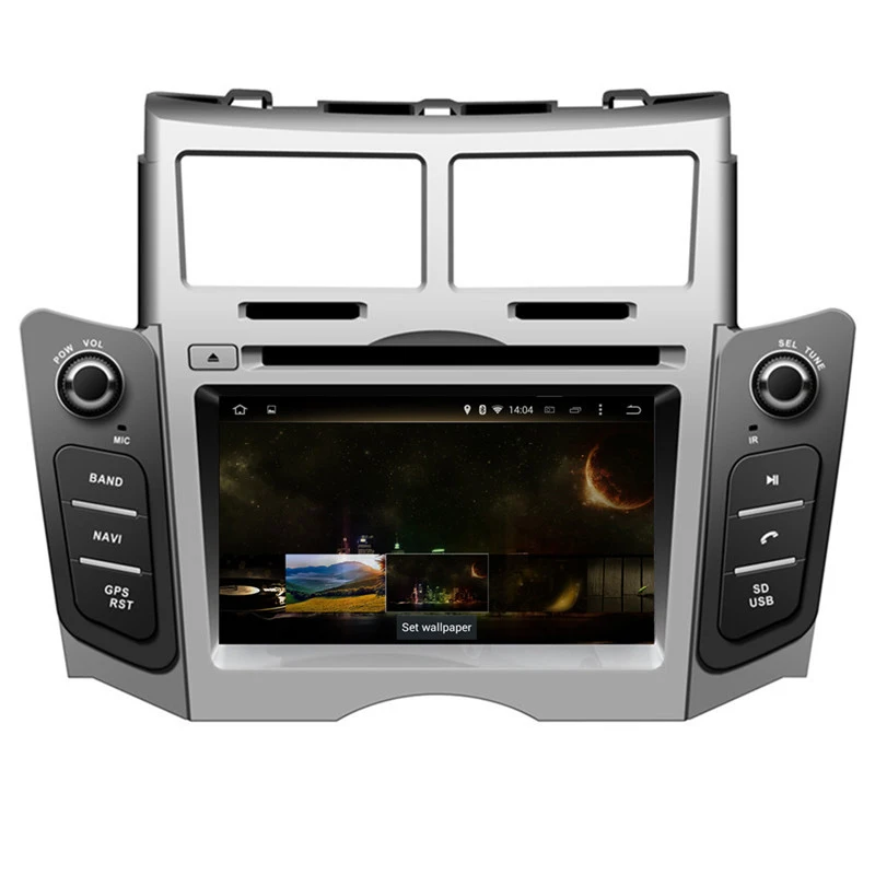Flash Deal Ectwodvd Octa Quad Core 4G/2G Android 9.0 Car Multimedia DVD Player for Toyota Yaris 2005 2006 2007 2008 2009 2010 2011 2