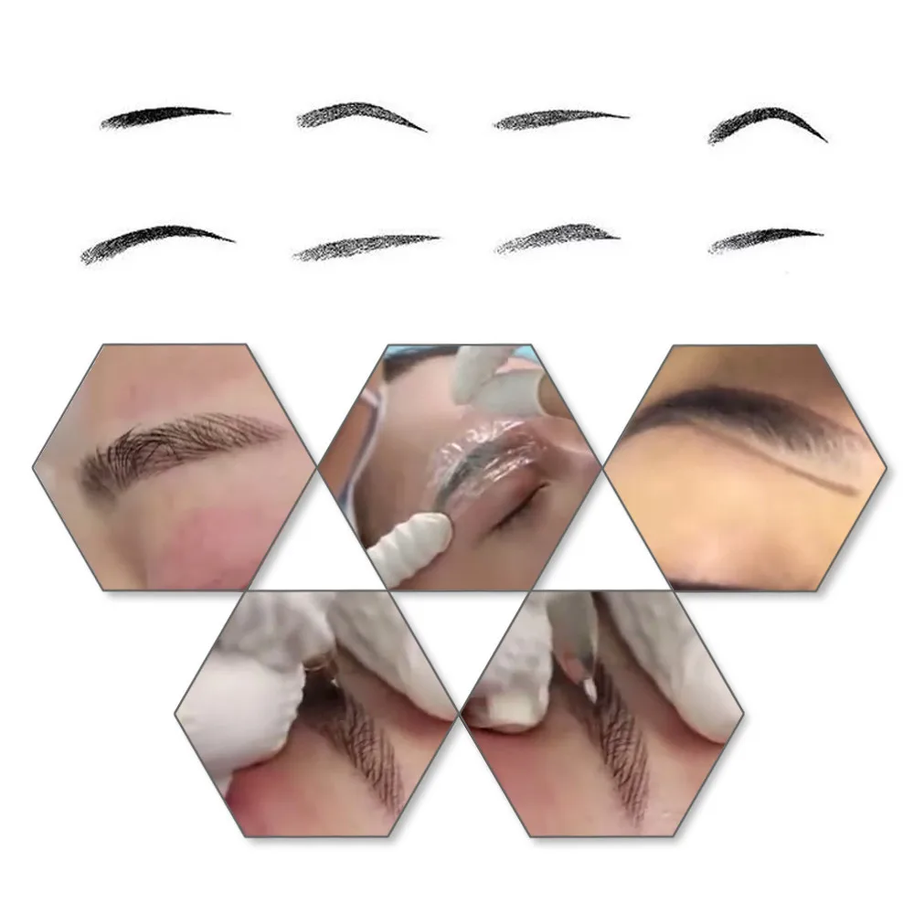 Стиль Microblading кольцо чашка ручка для нанеения татуировки Макияж игла для татуировки бровей пигмент набор Горячая Распродажа дропшиппинг пункт