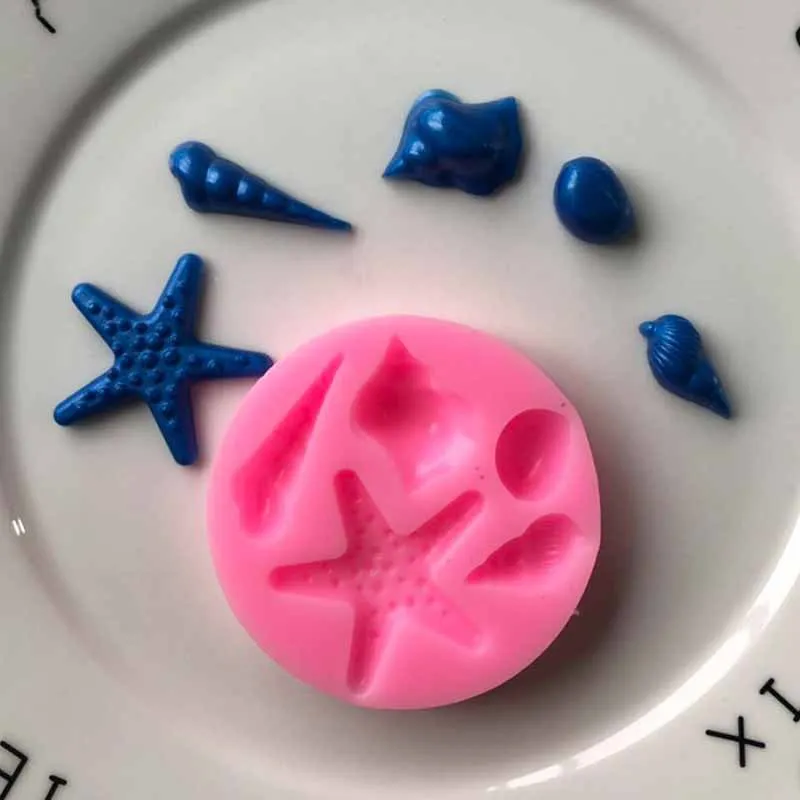 Spot Wholesale Starfish Conch Silica Mould Mobile Phone Drop Decorative DIY Mold XGY-79 | Дом и сад