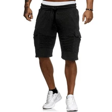 Хлопковые шорты в стиле кэжуал для мужчин брендовые летние плюс размеры короткая длина до колена серфинга Короткие Досуг фитнес дышащие свободные шорты