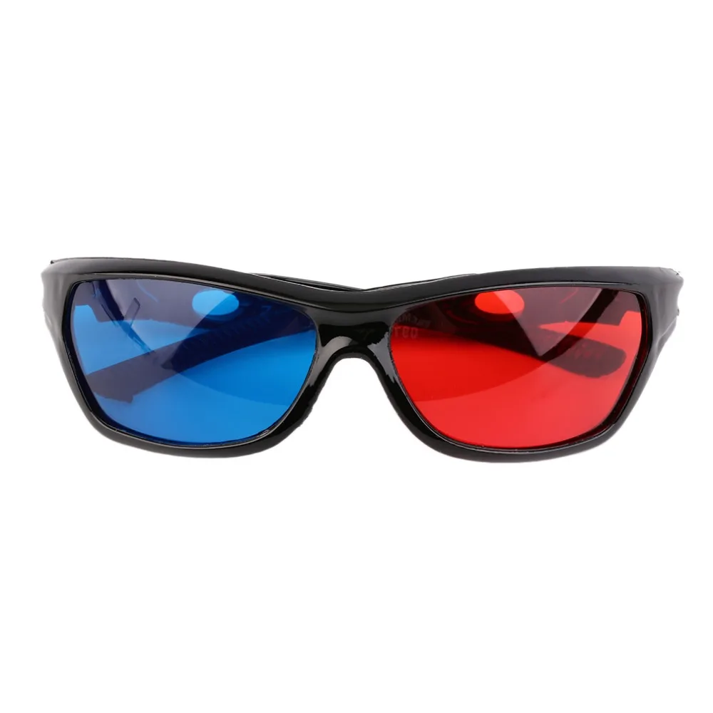 Universal 3D Glasses Black Frame Red Blue 3D Visoin Glass For Dimensional Anaglyph Movie Game DVD Video TV In stock!