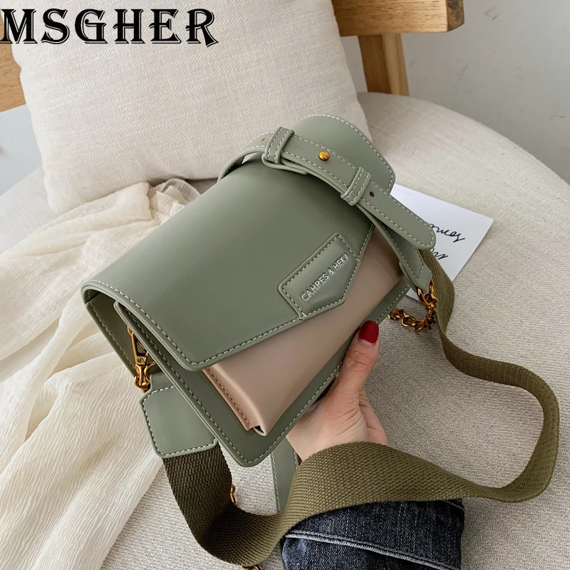 

MSGHER Shoulder Bags Women High Designer Small Bags Female High Quality Panelled Crossbody Bags Casual Messager Bag