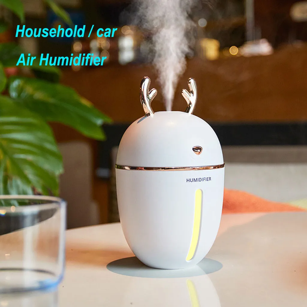 Nuovo 450 ML di Aria Umidificatore Con Batteria Auto Aroma Diffusore Per La Casa USB Nebbia Make Silenzioso umidificazione multi-colore di respirazione 8Z