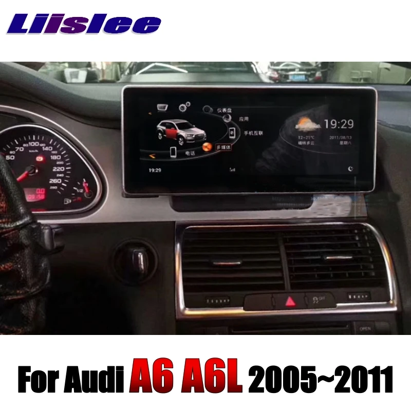 Liislee автомобильный мультимедийный плеер NAVI для Audi A6 A6L 2005~ 2011 MMI CarPlay адаптер 10,25 дюймов 4G аудио Радио Стерео gps навигация