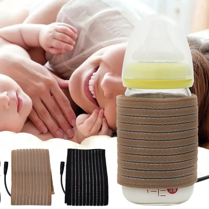

Baby Feeding Bottle Thermostat Portable USB Milk Water Warmer Tea Heated Cover