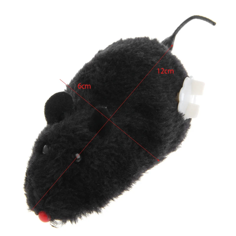 Новый Заводной Wind забавно Мышь Rat двигаться хвост котенка Шутки игрушка в подарок Dex1 #330