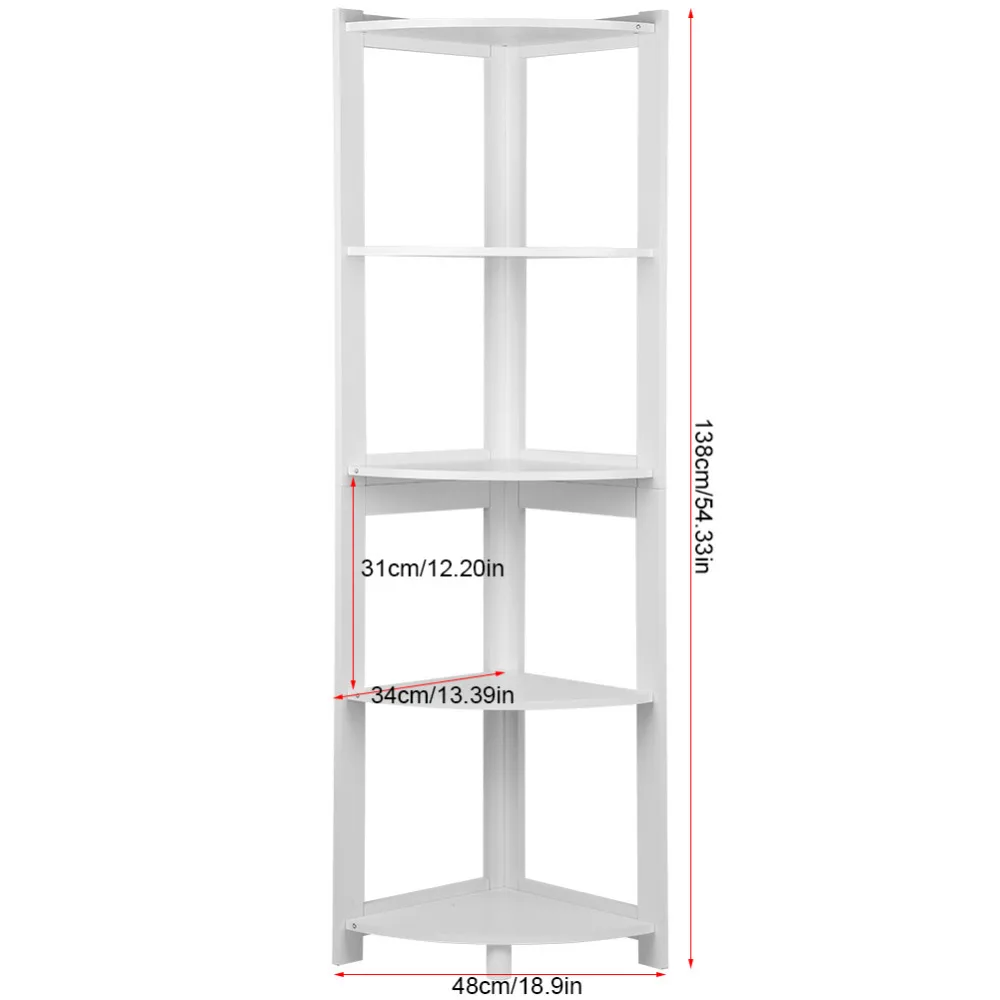 5-الطبقة الزاوية رف خزانة خزانة رف المنظم CD أرفف للكتب للمنزل الأزياء DIY الإبداعية رف