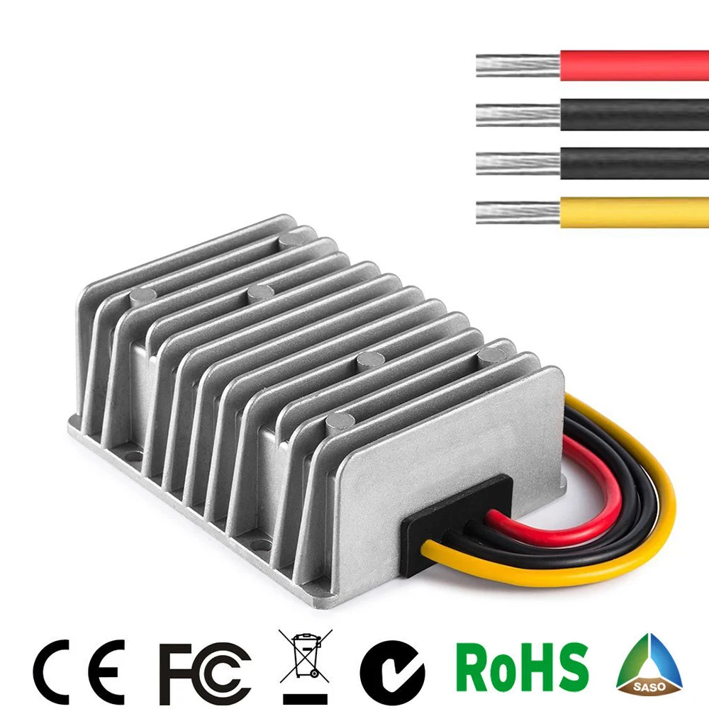 

9V-36V to 13.8V MAX 28A DC Converter Reducer Regulator Voltage Stabilizer Step-up Down type Waterproof IP67 12V 24V T0 13.8V CE