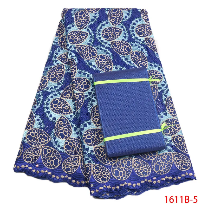 

Nigerian Swiss Lace Aso Oke African Swiss Voile Switzerland For Man African Cottone Dry Lace Fabric Voile Swiss Lace XZ1611B-2