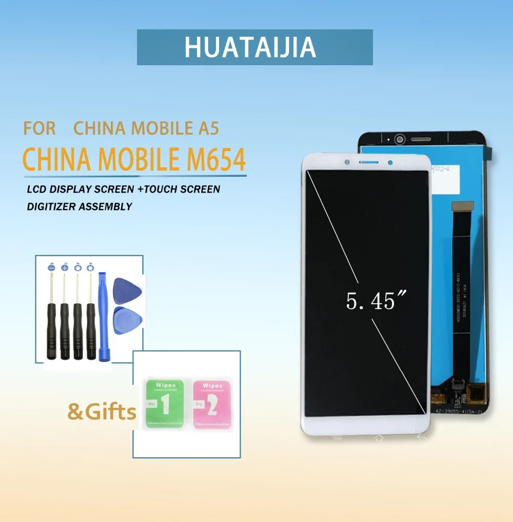 

LCD Screen For china mobile m654 Touch screen digitizer Sensor With LCD Display for china mobile A5 Full Assembly Replacement