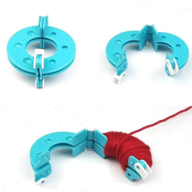 

4 Sizes Sewing Tools Pompon Knitting Machine 4 Colors Round Pompoms Weaving Tool Woolen Ball Maker Knitting Tools DIY