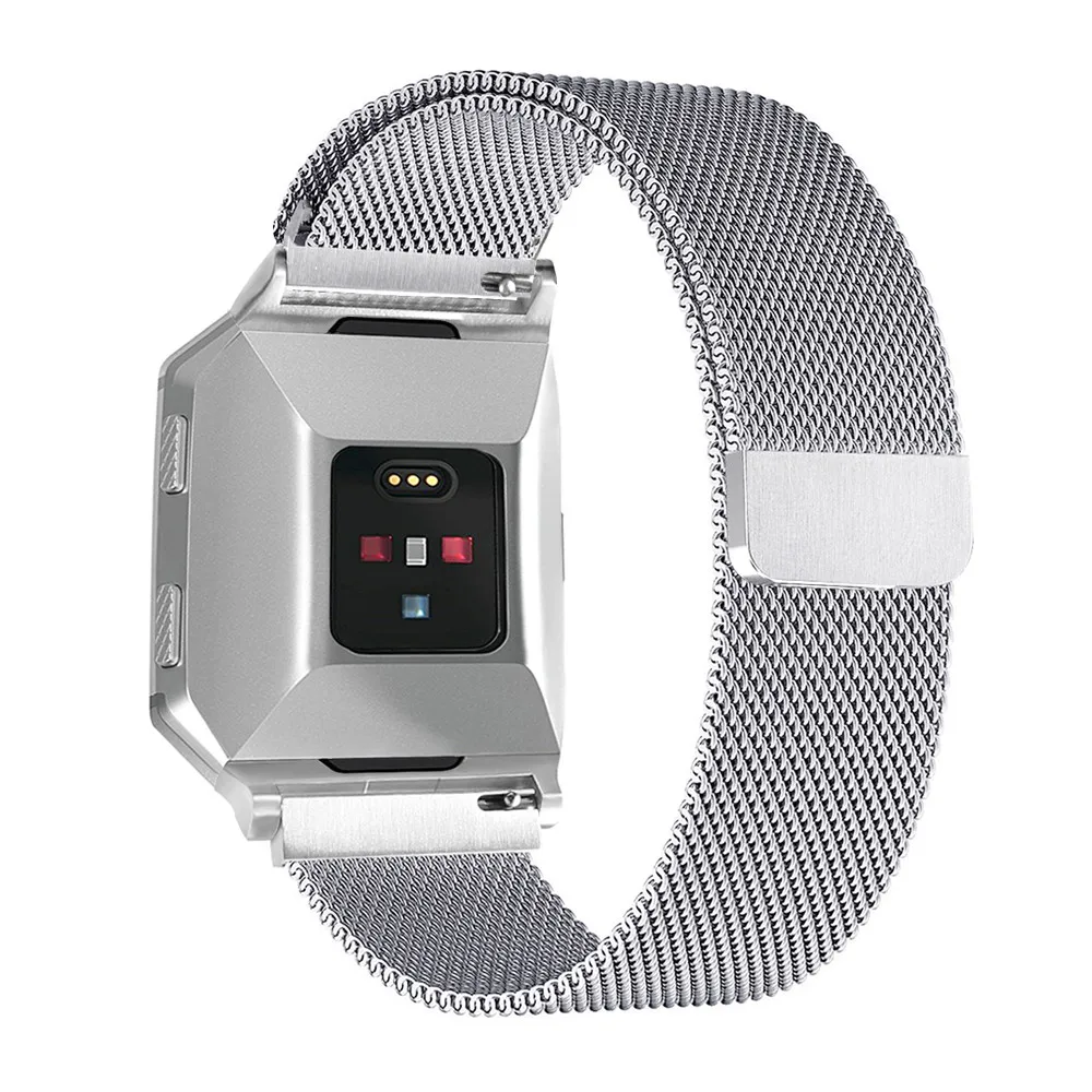 HL Миланский Браслет из нержавеющей стали ремешок для Fitbit Ionic Прямая Oct6