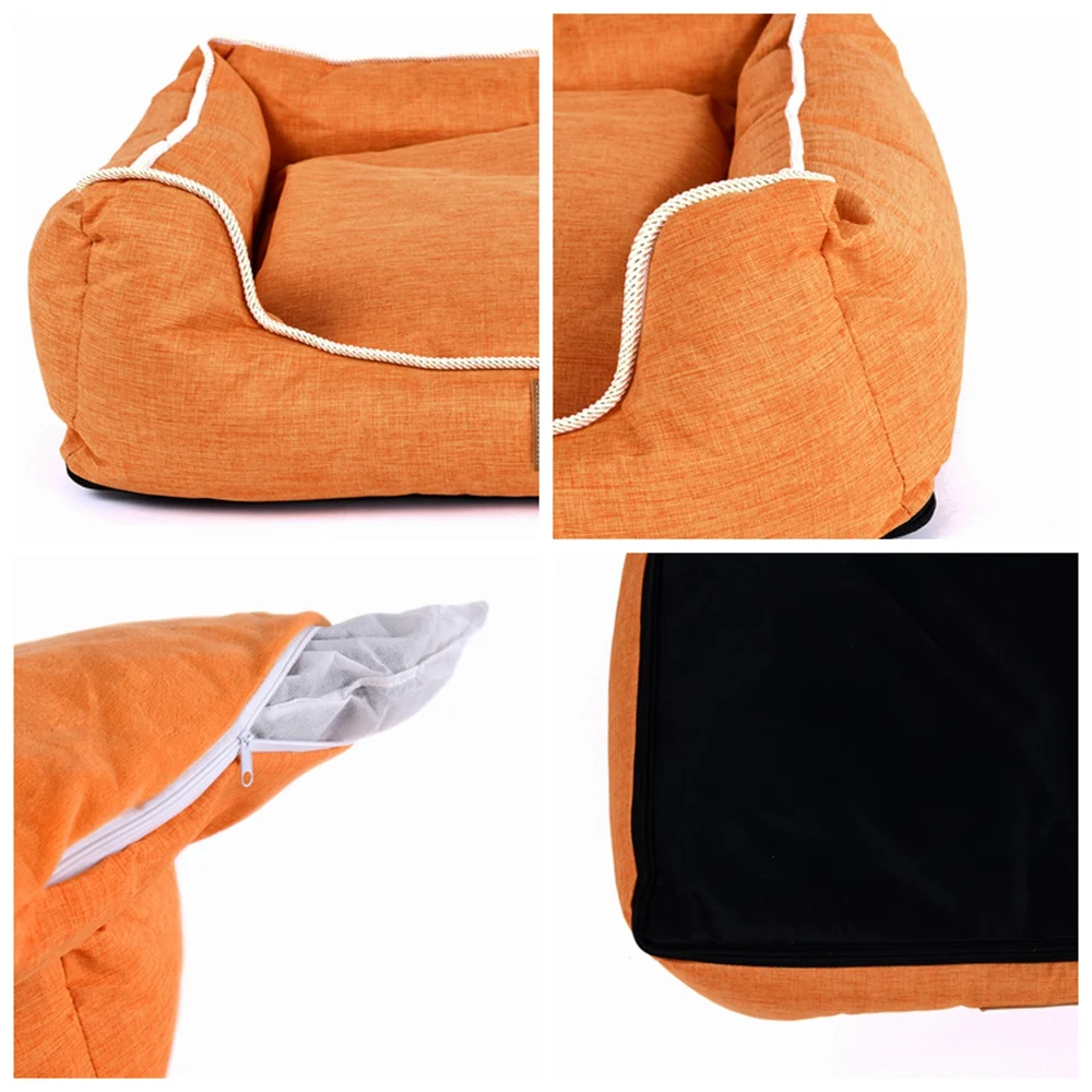 Solid Pet Dog Bed Sofa House Mats Kennel Cat Bed Sofa House Waterproof Washable Pet Dog Cat Bed House For Small Medium Large Dog (9)