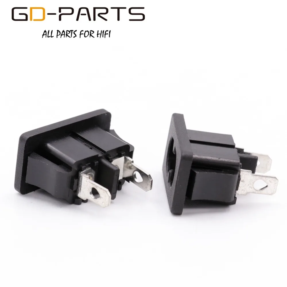 GD-PARTS IEC320 C8 оснастки в сети AC Разъем питания Электрический разъем питания розетка шнур питания на входе AC250V 2.5A CCC CE