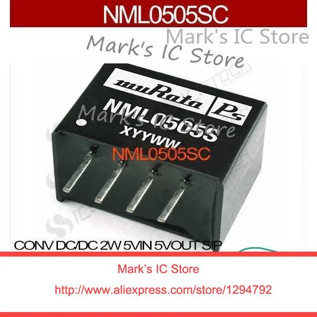 

NML0505SC CONV DC/DC 2W 5VIN 5VOUT SIP NML0505SC 0505 NML0505 NML0505S 0505S L0505