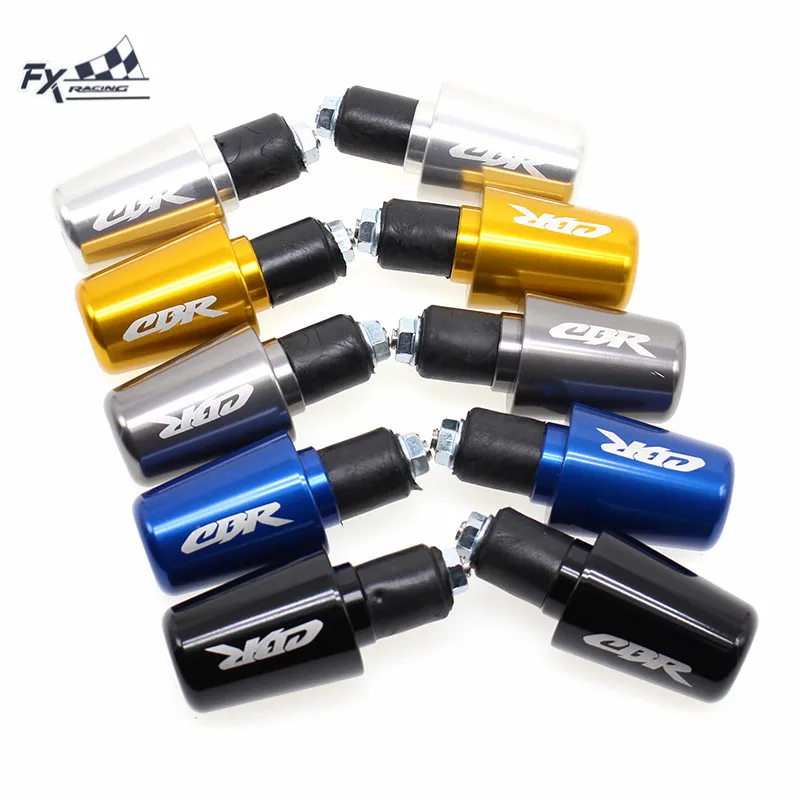 Logo"cbr" Aluminum Motorcycle Handlebars Grips Ends Bar Ends Caps