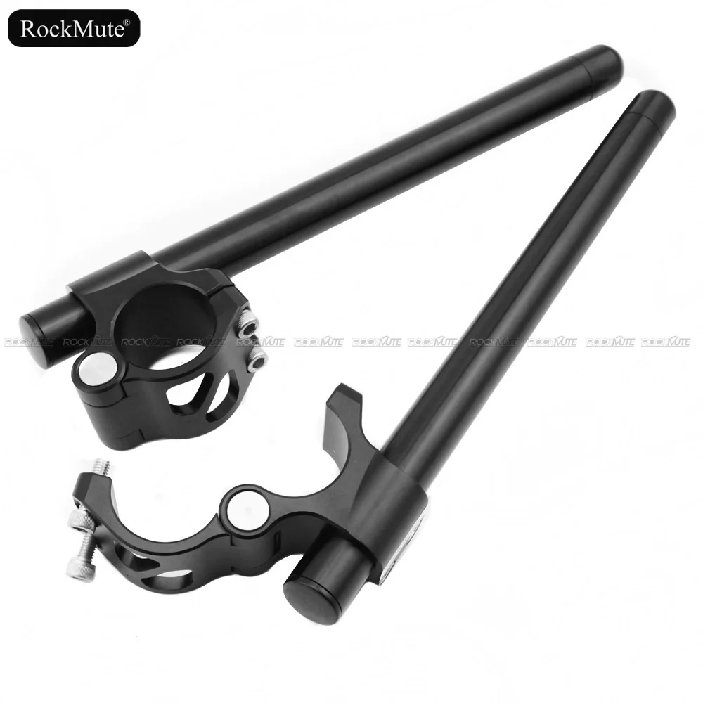 Motorcycle 51mm Fork Tube Clip Ons & Split Handlebar For Aprilia RSV4