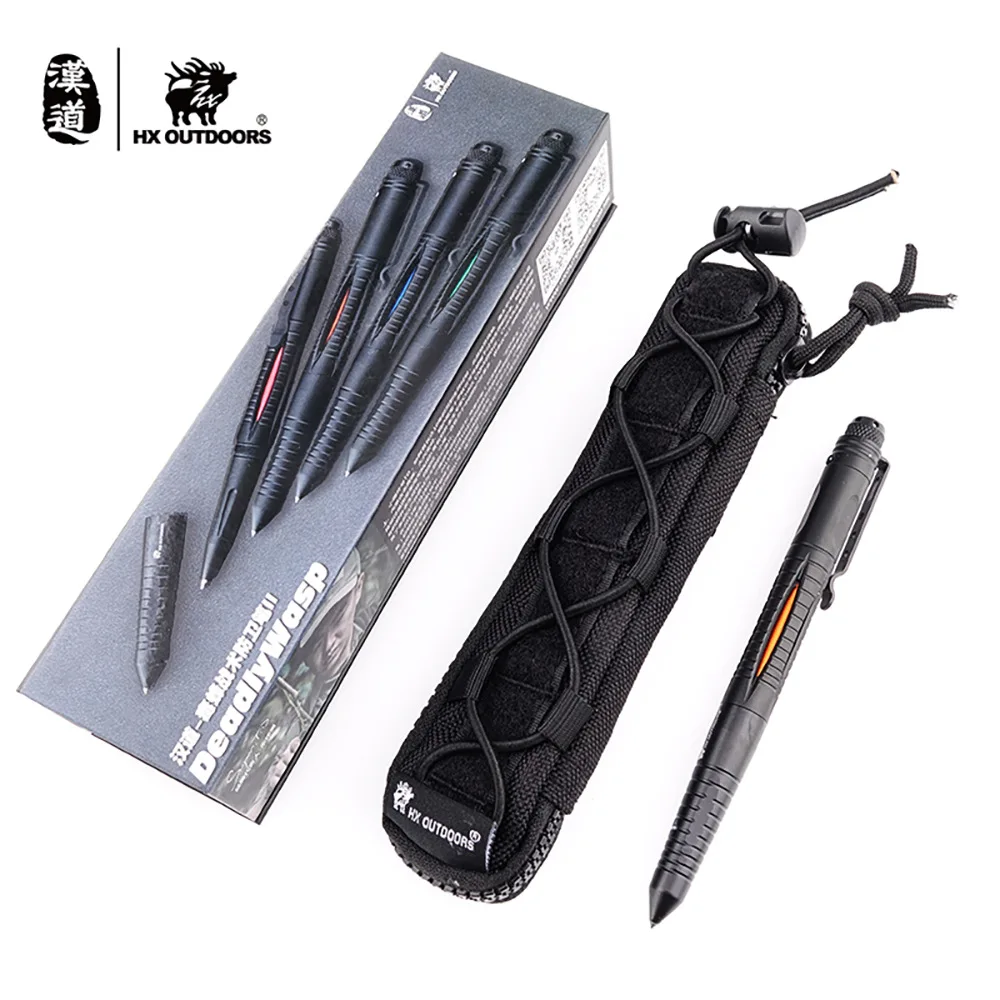 

HX OUTDOORS Poisonous Bee High Quality Personal Tactical Pen Self Defense Pen Tool Multipurpose Aviation Anti-skid Portable