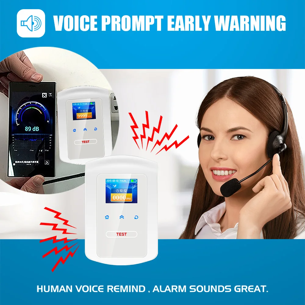  KERUI GD23 Home Kitchen Security Combustible Gas Detector LPG LNG Coal Natural Gas Leak Alarm Clock - 32799011518