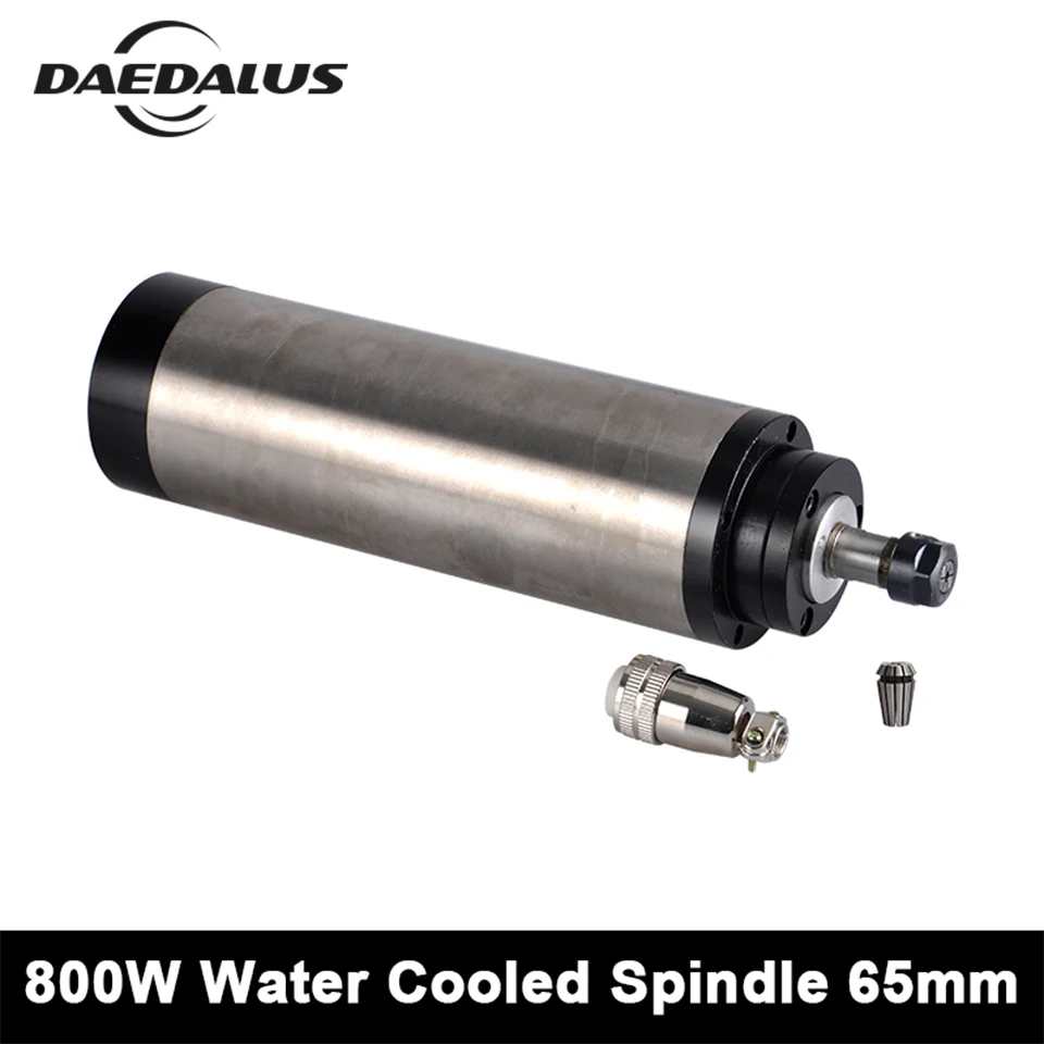 

CNC 0.8kw Spindle Motor 65MM 110V/220V Water Cooled Spindle Motor ER11 Collet Chuck Wood Router With 4 Bearings For Engraver