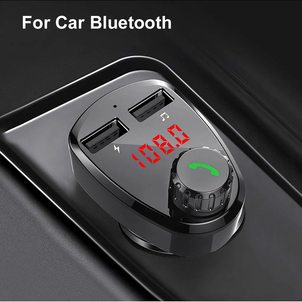 

2019 Hot Deals For Bluetooth FM Transmitter Handsfree Car Kit MP3 Player Dual USB Charger Drop Shipping