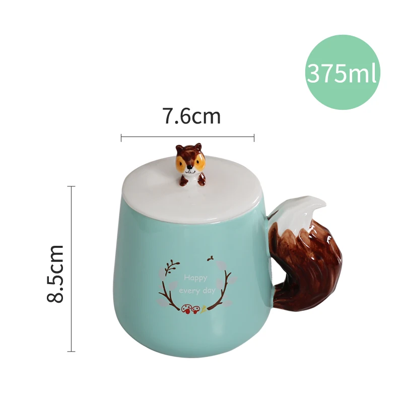 Креативная керамическая кружка с лисьим животным|ceramic cup|mark cupglass mark |