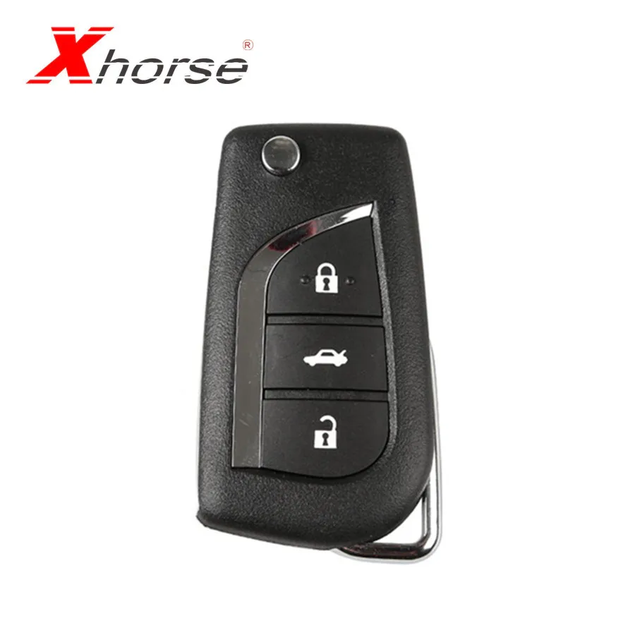 Xhorse XKTO00EN проводной дистанционный ключ VVDI2 для Toyota Тип 3 кнопки универсальный 5