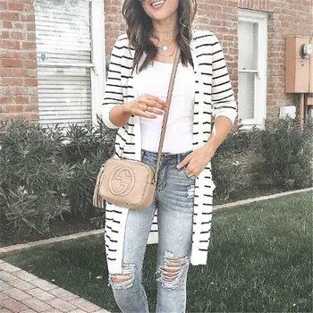 

Women Long Sweater Cardigans Knit Jumpers Open Stitch Oversized Knit Cardigans Long Jacket Coat 2018