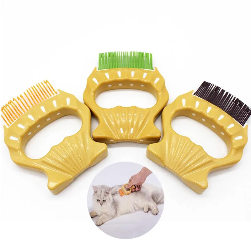 font b Pet b font Dog Comb Plastic Shell Claw Massage Comb Puppy Cat Brush