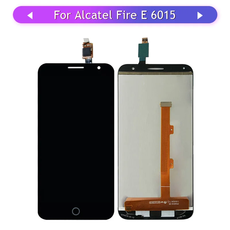 ЖК-дисплей с сенсорным экраном в сборе для Alcatel OneTouch Fire E 6015 6015A 6015X OT6015 OT6015X сменный