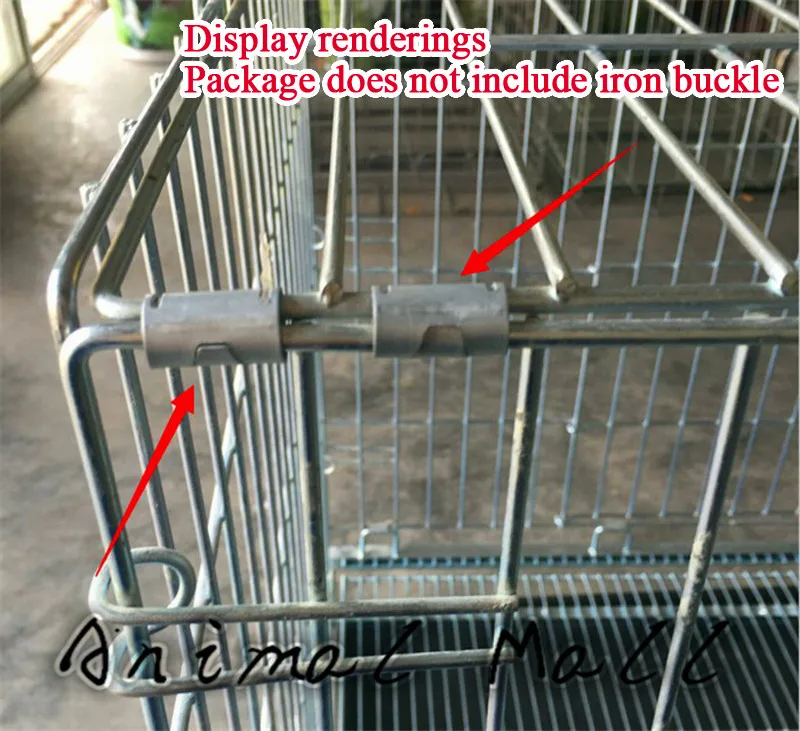 200 Pcs Pigeon Chicken Coop Rabbit Cage Buckle Iron Buckle Pet Birdcage Animal Cages Install Cage Tool animal cage clamp animal cage spring hook