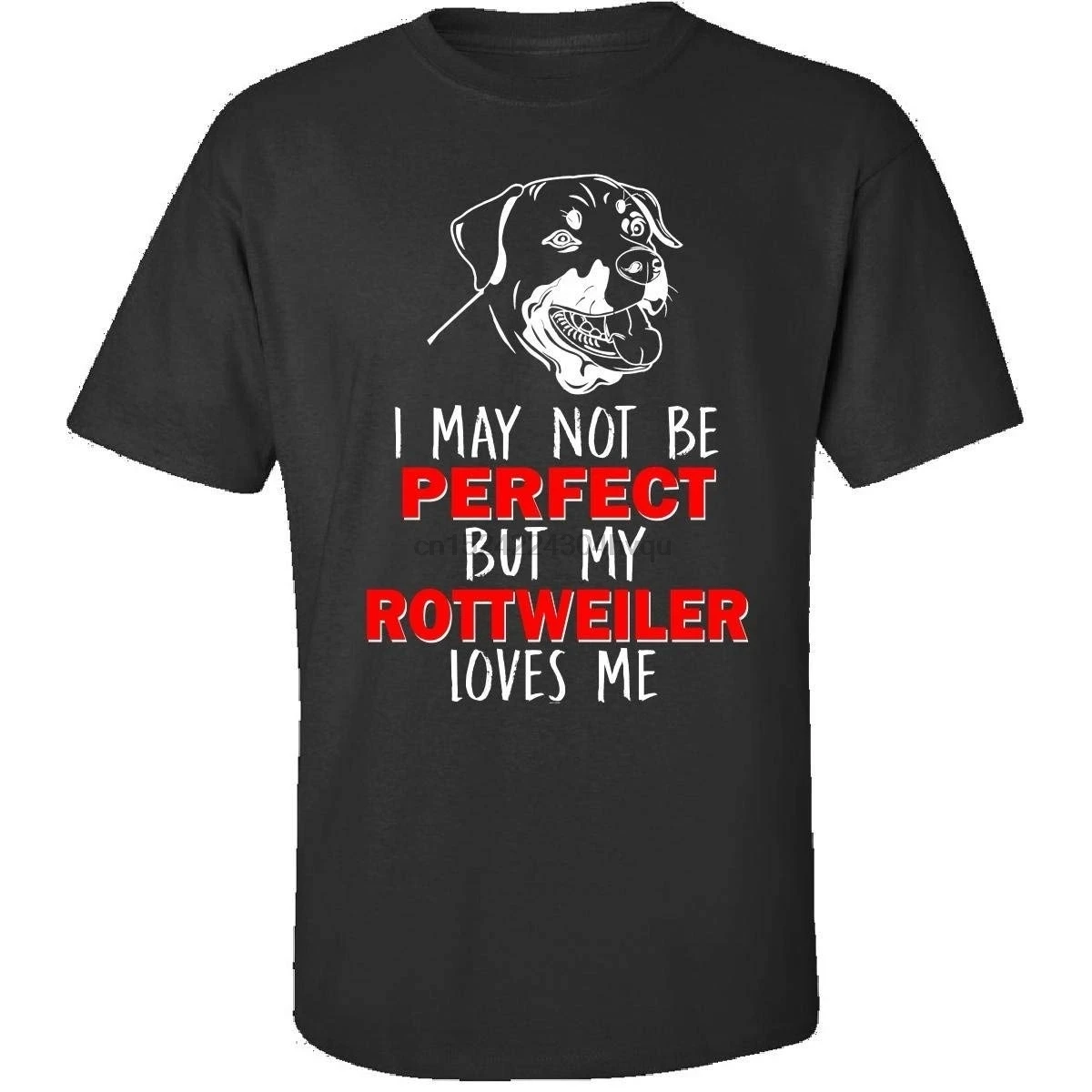 

Rottweiler Dog Lover Gifts I May Not Be Perfect - Adult Shirt women tshirt