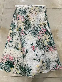 

African Laces Fabrics Embroidered Nigerian Guipure French Cord Lace Fabric High quality African French Net Lace Fabric CDN250