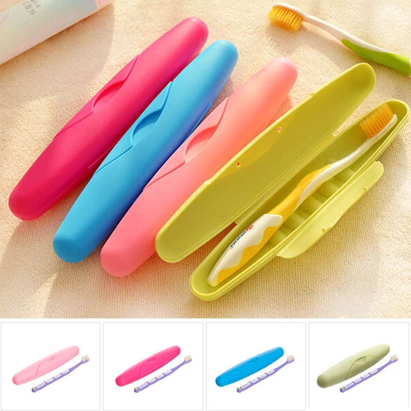 

Hot Selling 1pc Toothbrush Holder BathRoom Accessories Toothbrush Case Holder Camping Portable Cover Travel Hiking Box V1597