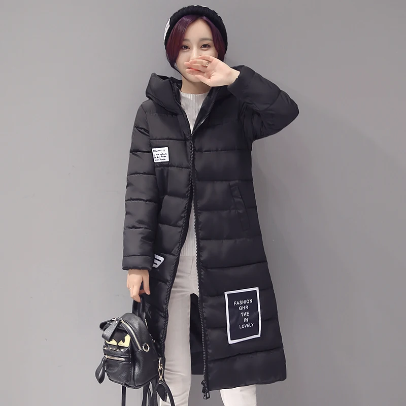 

2016 Women Winter Jacket Hooded Plus Size Down Cotton Coat New Arrive Parka Cotton-padded Jacket Female Outerwear dy0108