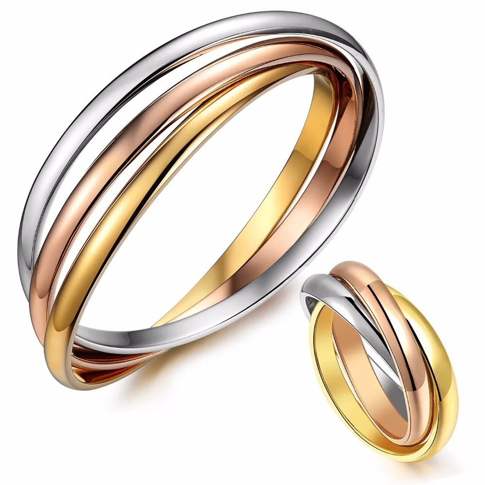 three interlocking rings