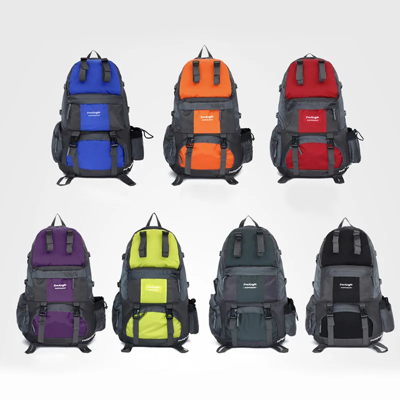 

50L Outdoor Hiking Backpack Waterproof Nylon Travel Mountain Trekking Camping Climbing Sport Bag MUG88